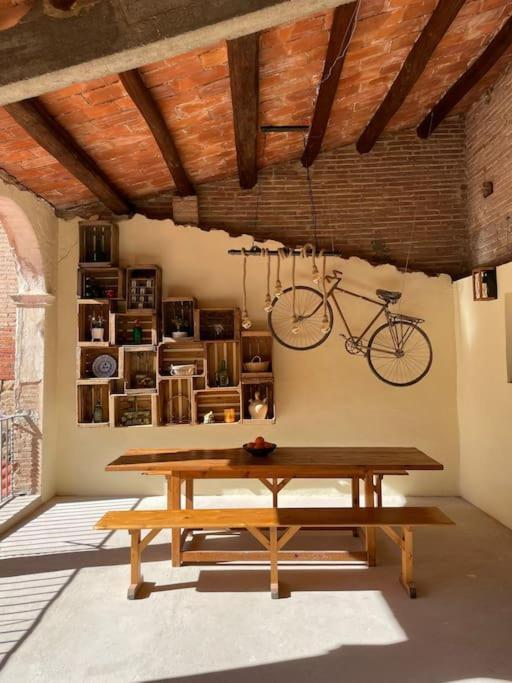 Habitacion Roca Foradada En Casa Cami De Les Aiguees Monistrol De Montserrat Exterior foto